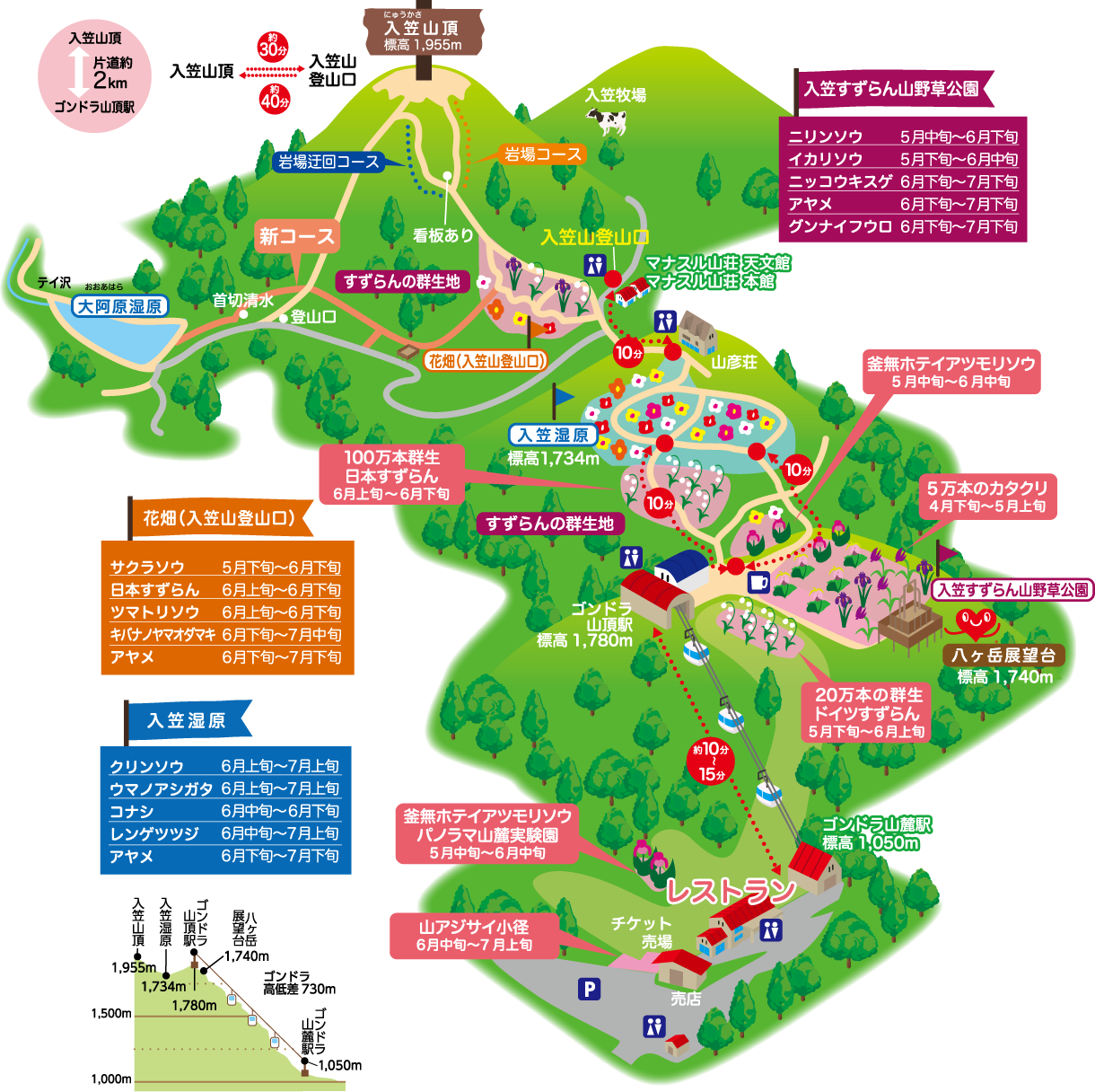 春の見どころ 富士見パノラマリゾート 長野県富士見町